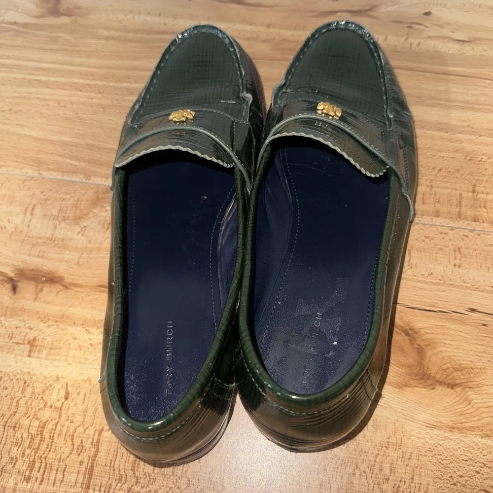 Tory Burch Classic Women's Size 10.5 Everglade Green Loafers